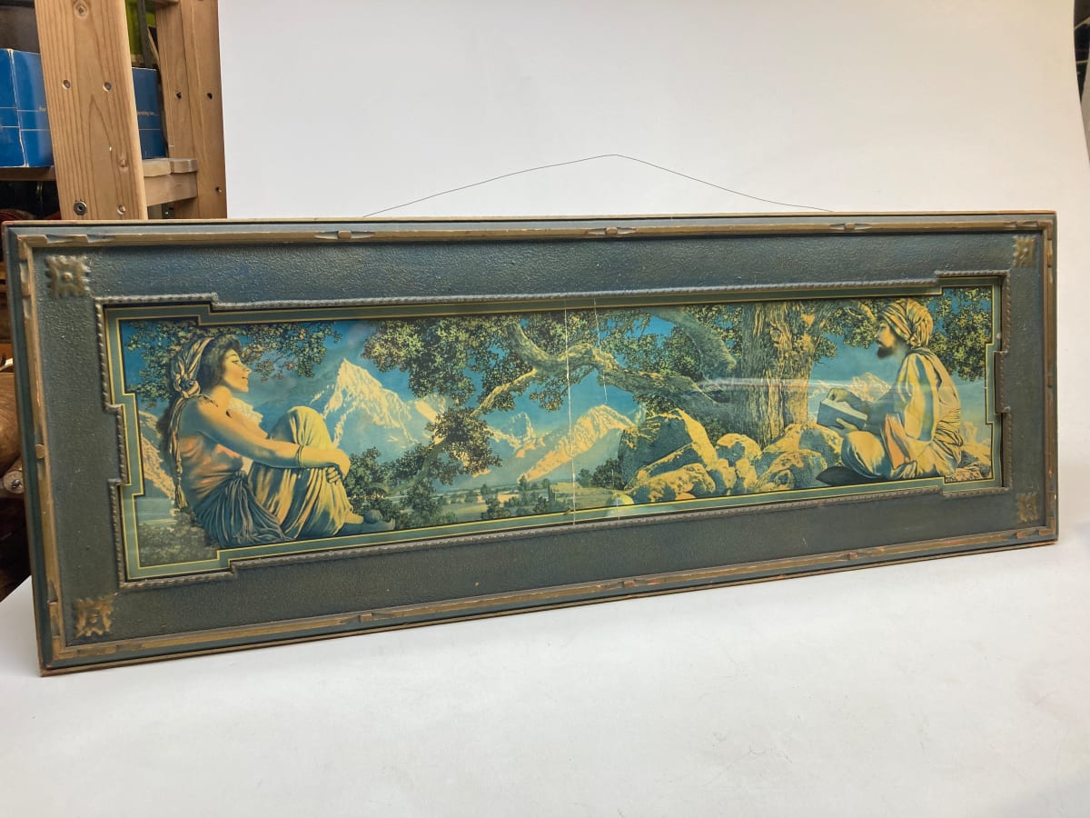 Framed Maxfield Parrish "Rubaiyat" 