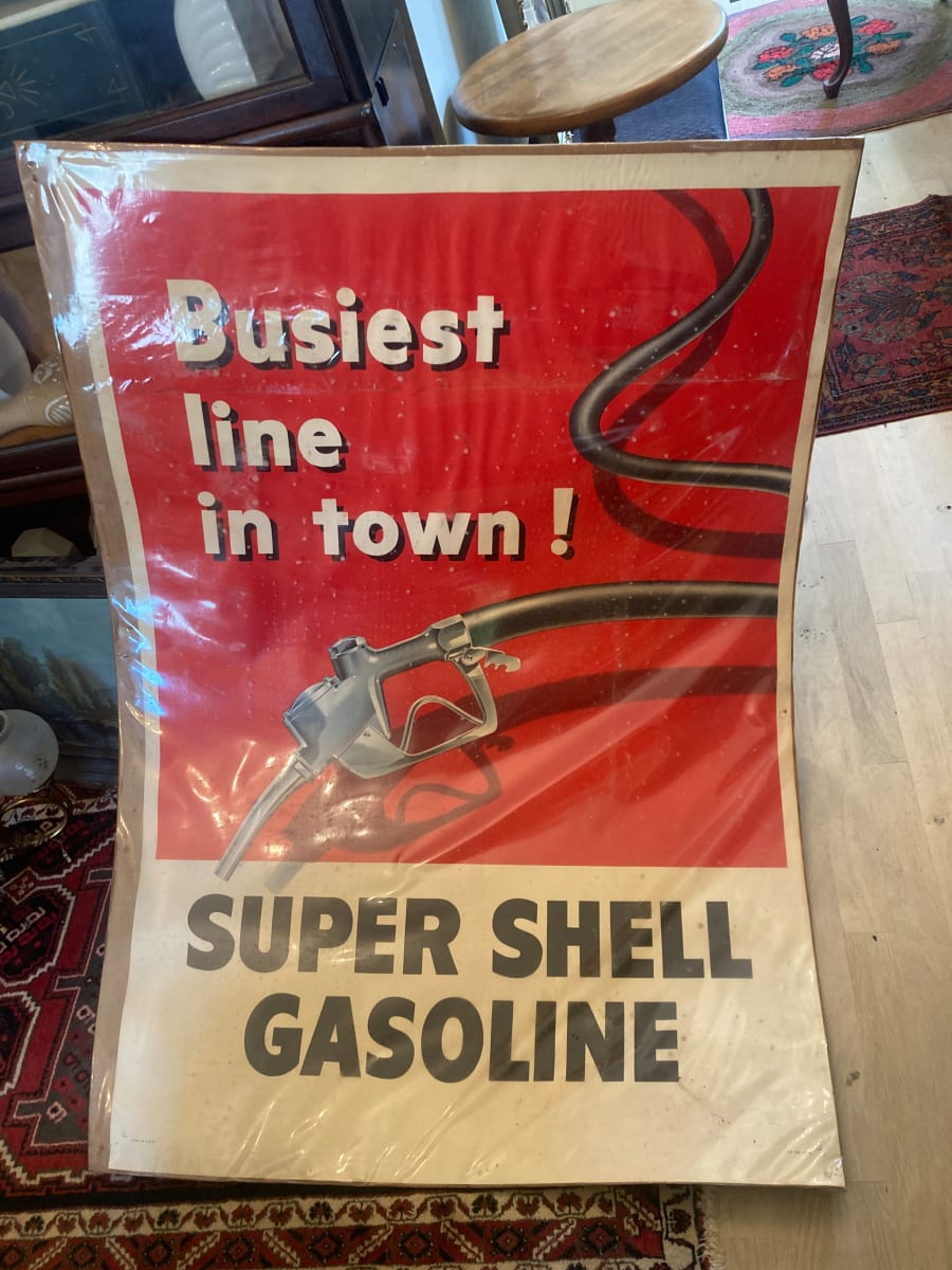 unframed Shell oil gasoline poster 