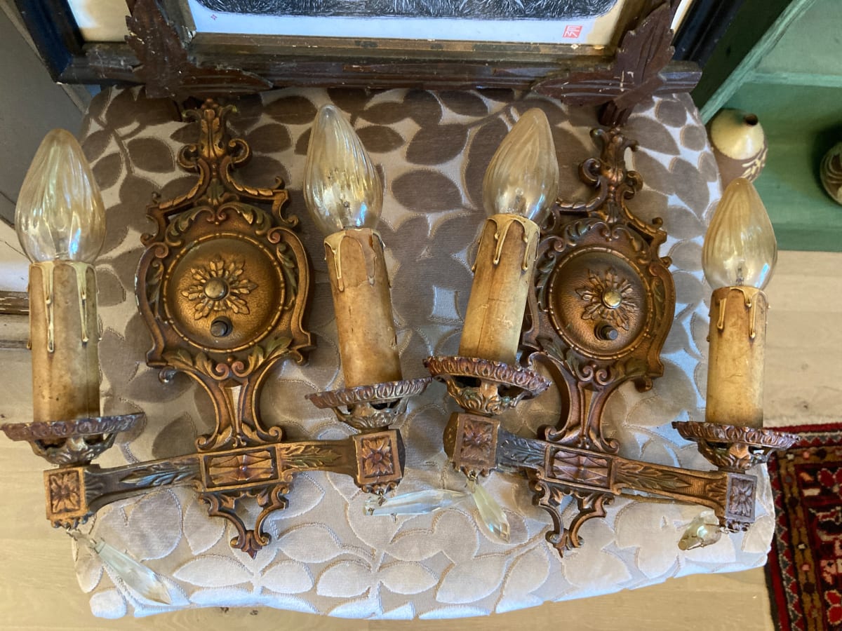 Pair of 1930's sconces 