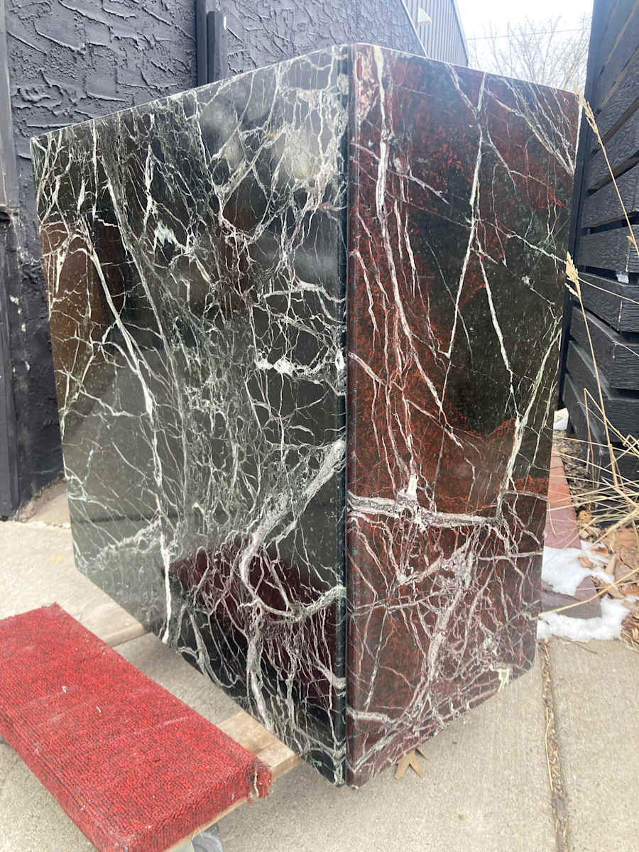 Marble top Italian dining table 