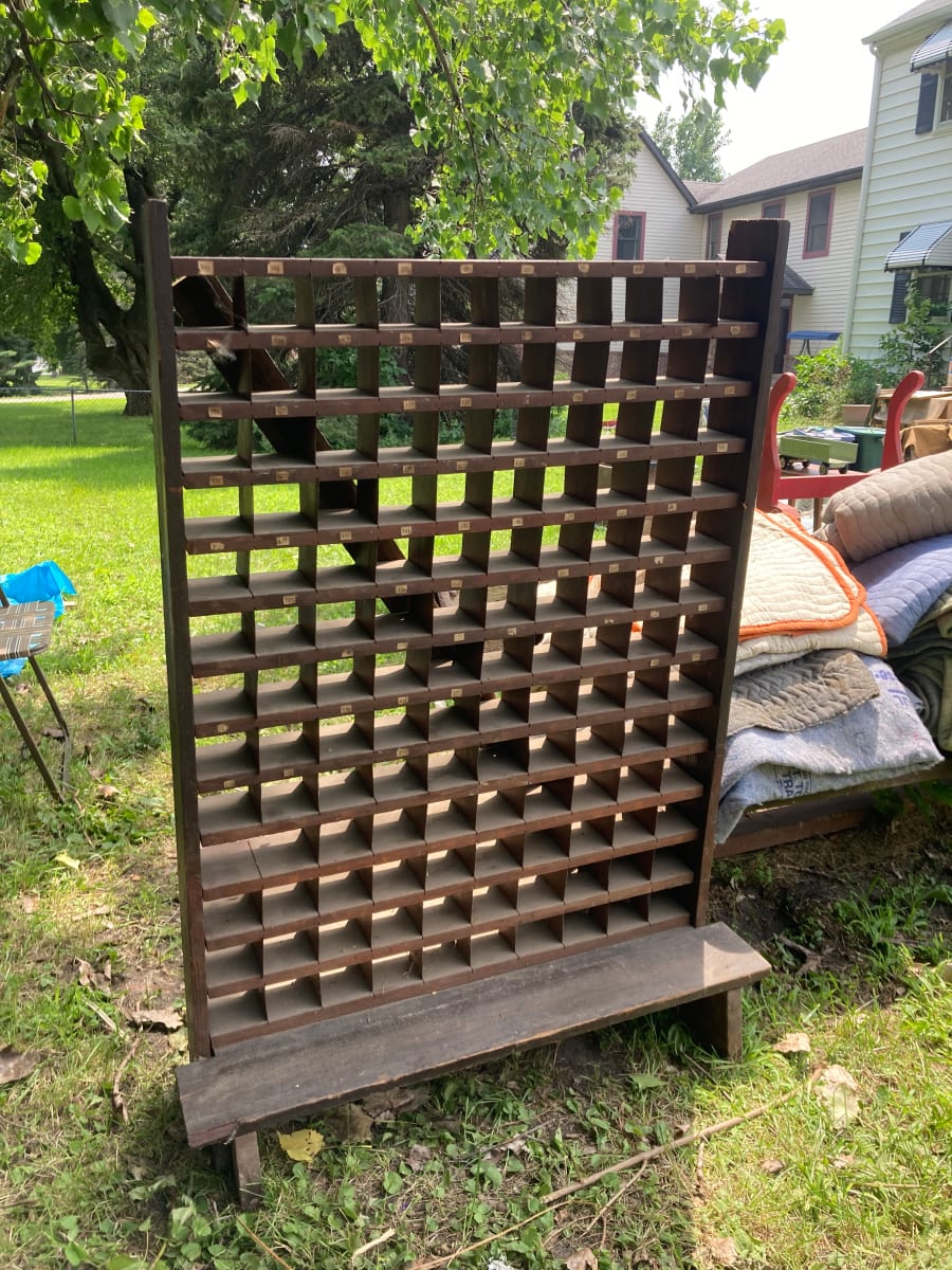 multi cubby primitive cabinet 