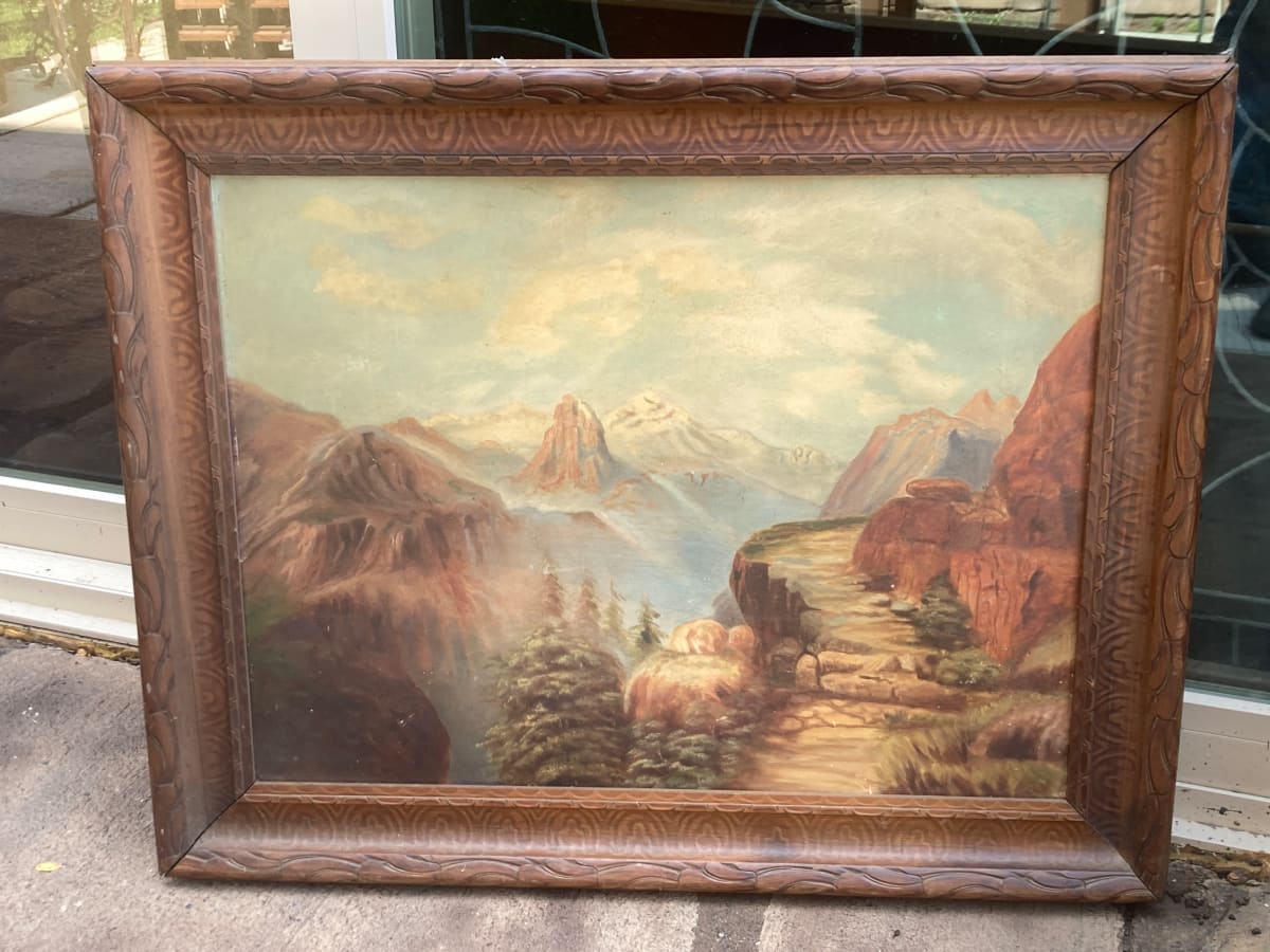 original landscape painting on board 