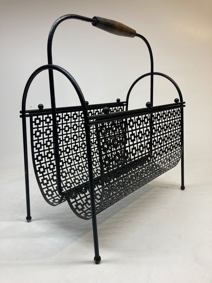 mid century modern magazine rack 