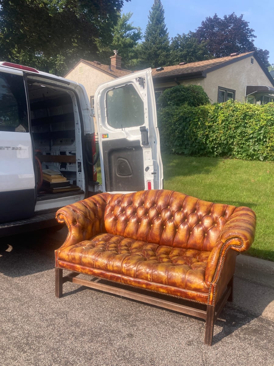 Chesterfield style love seat 