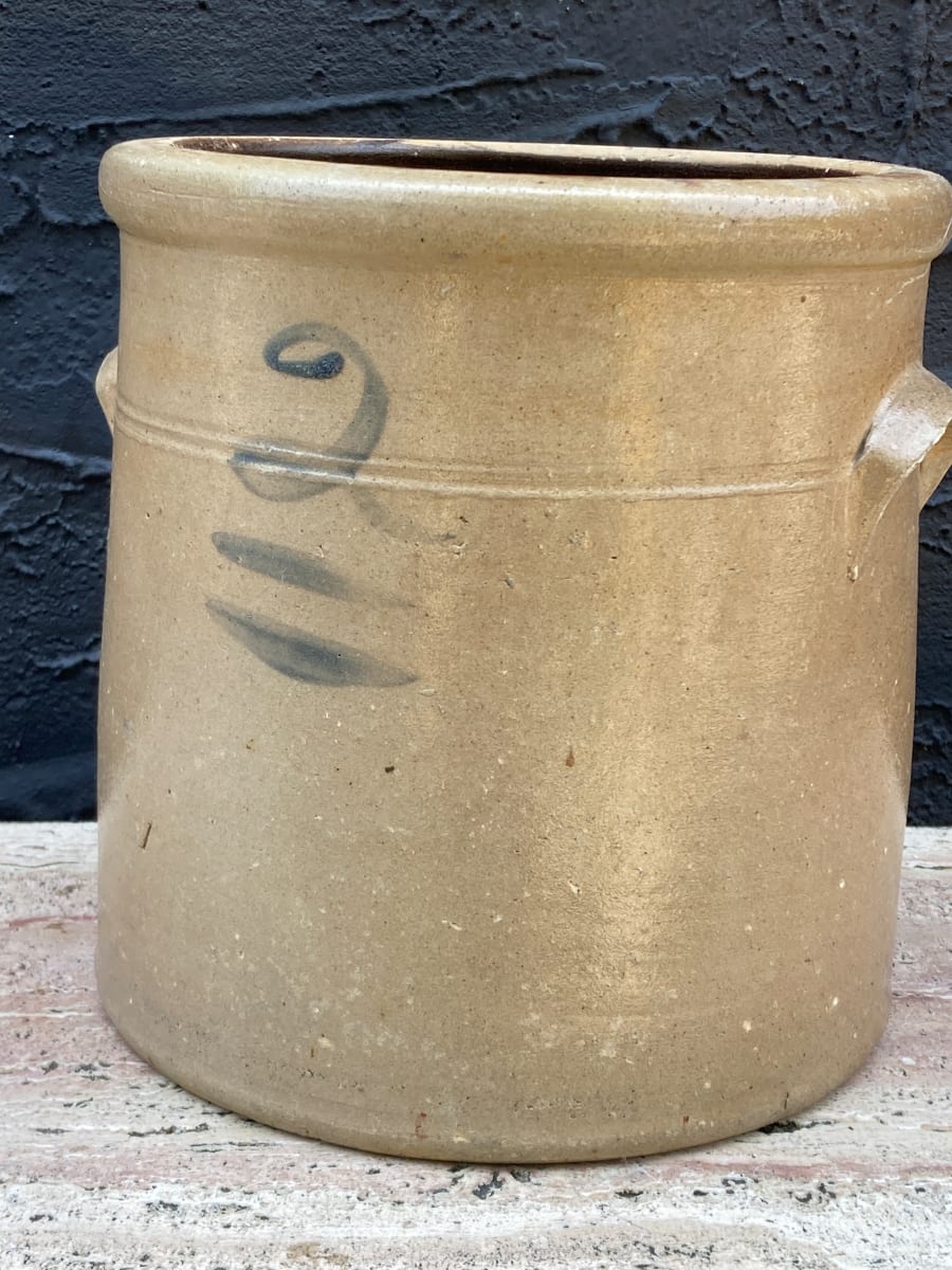 2 gallon salt glaze crock 