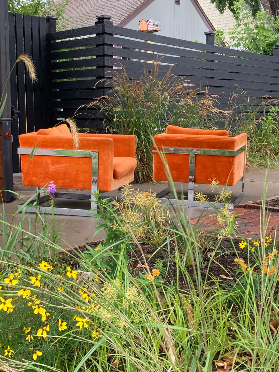 Milo Baughman cube chairs 