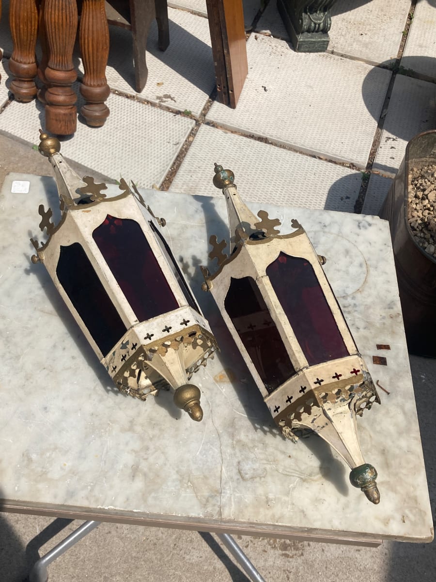 painted sconces 