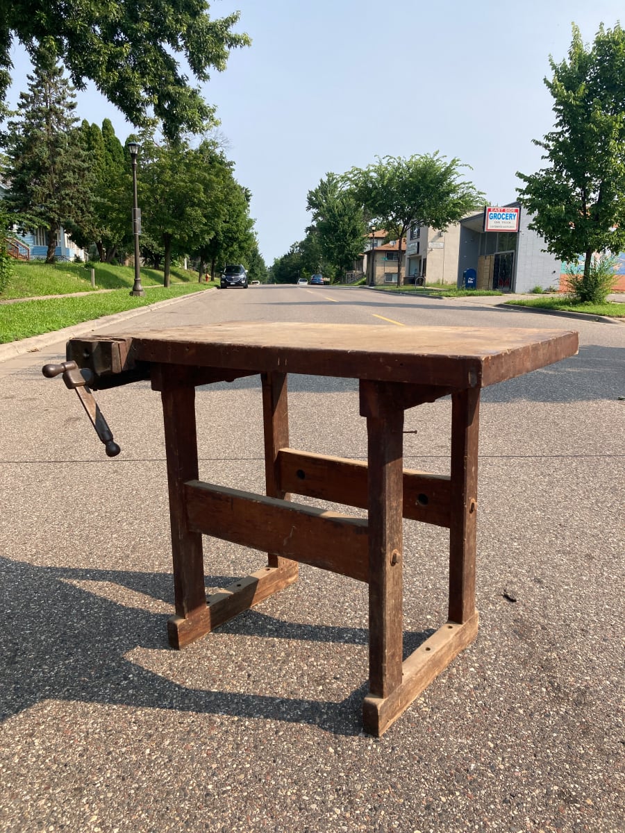 vintage work table 