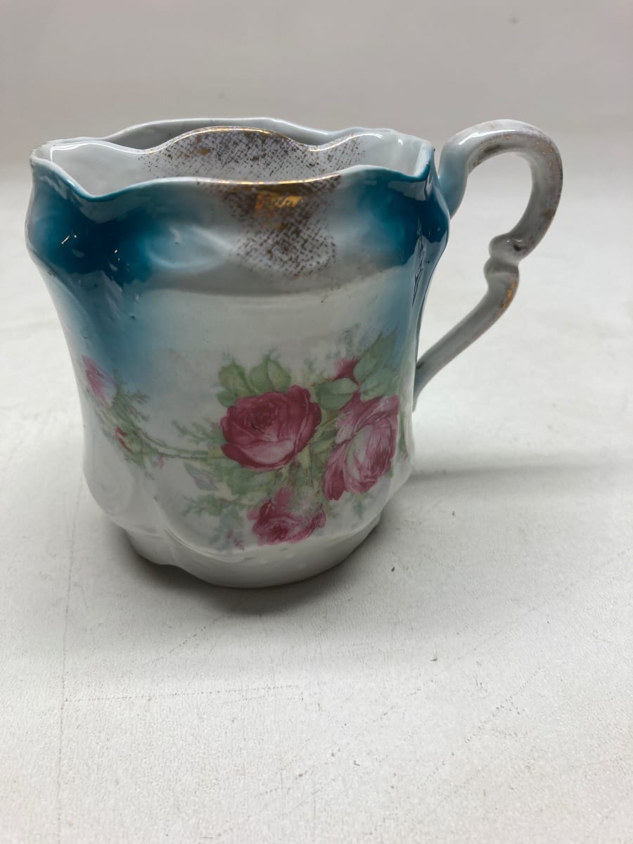 Victorian porcelain mustache mug 