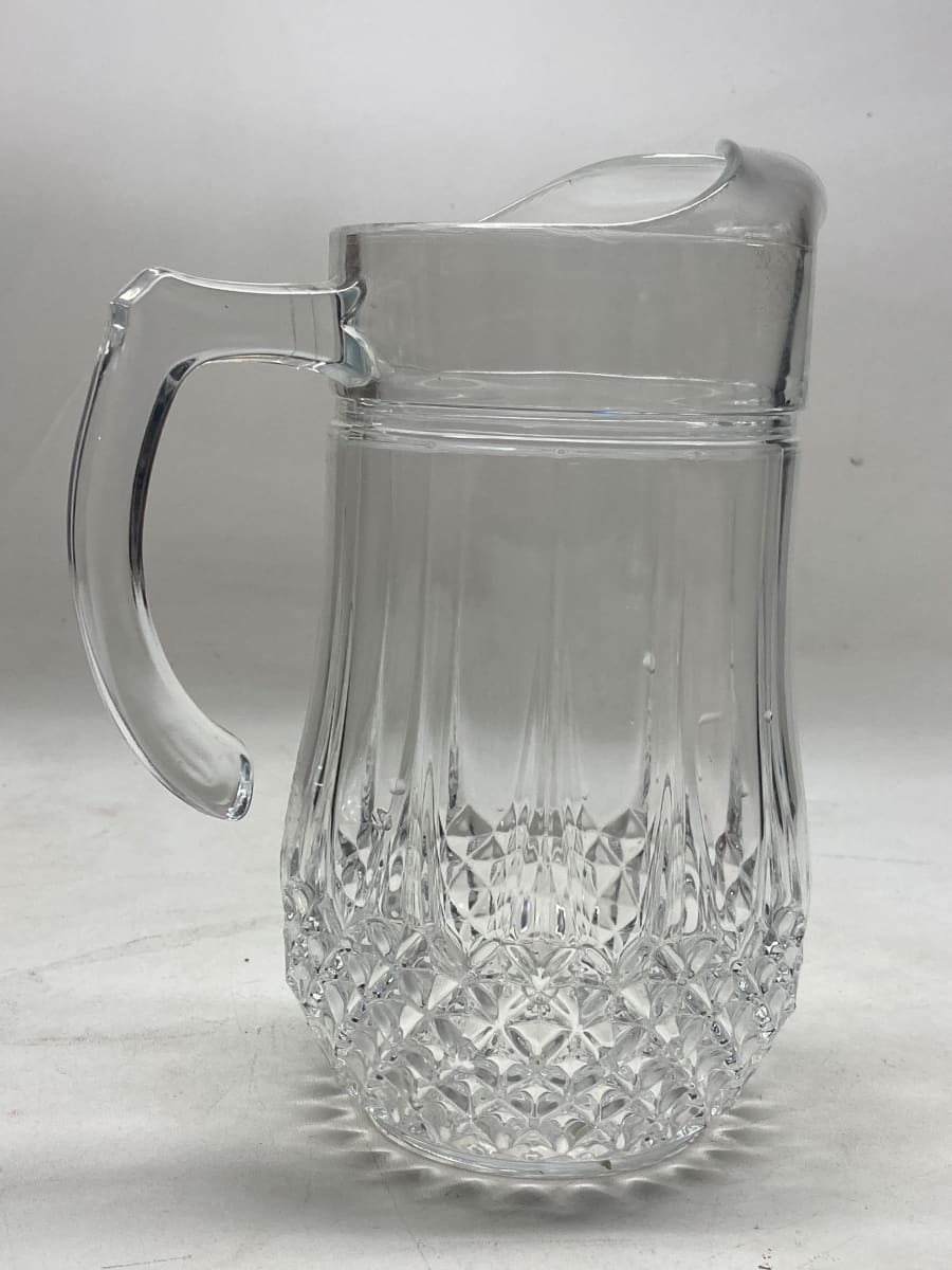 Victorian pressed glass pitcher 