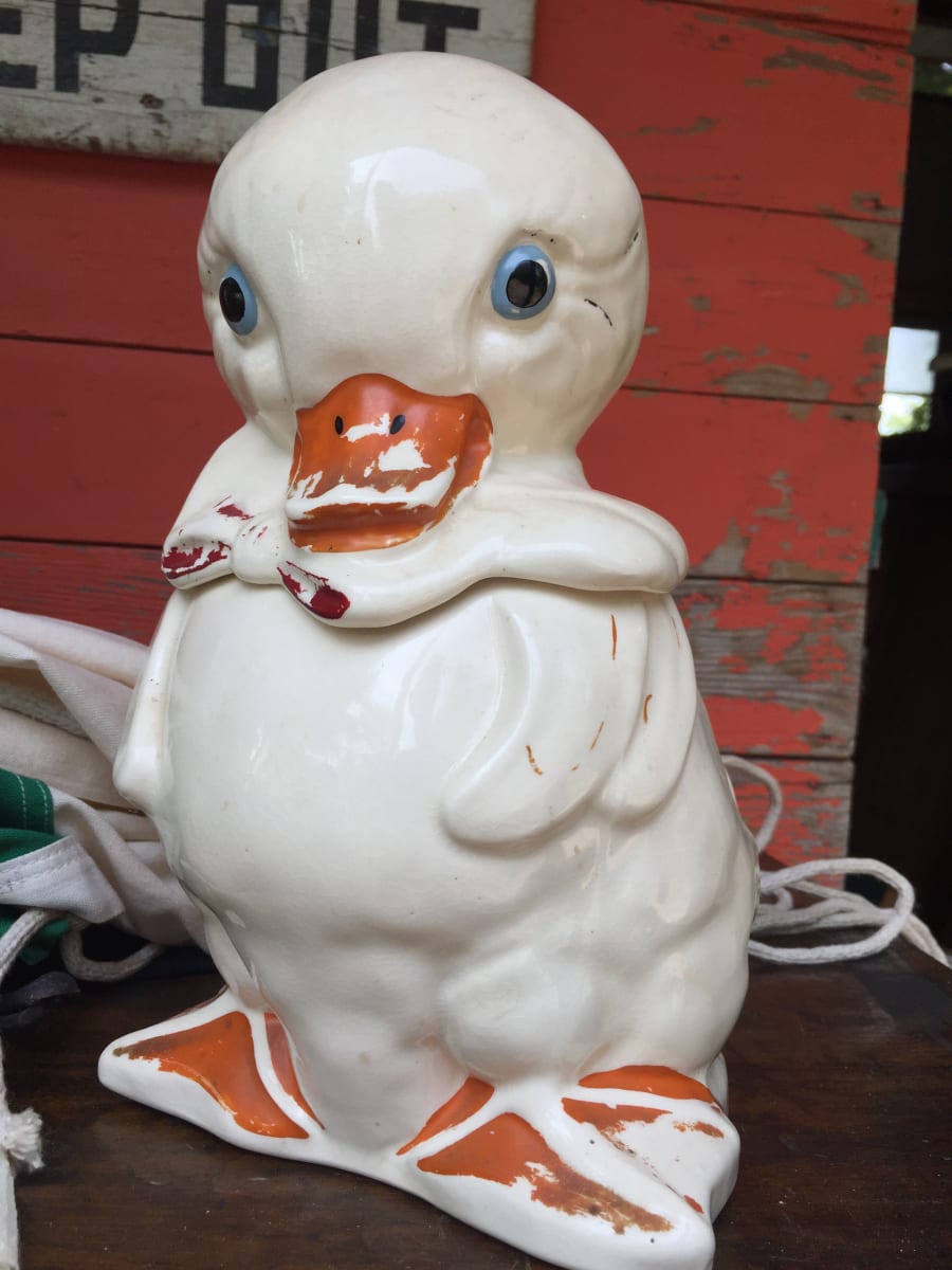 Vintage duck cookie jar 