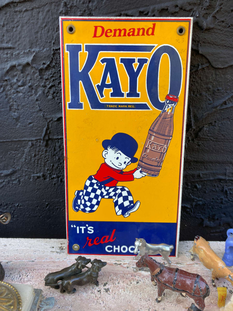 Kayo metal advertisement sign 