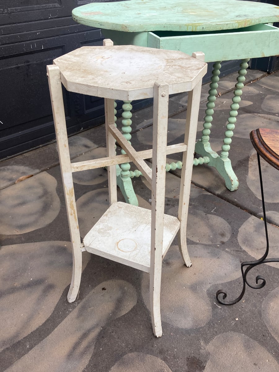 white painted small stand 