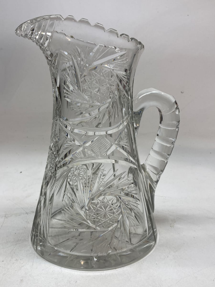 Victorian glass pitcher 