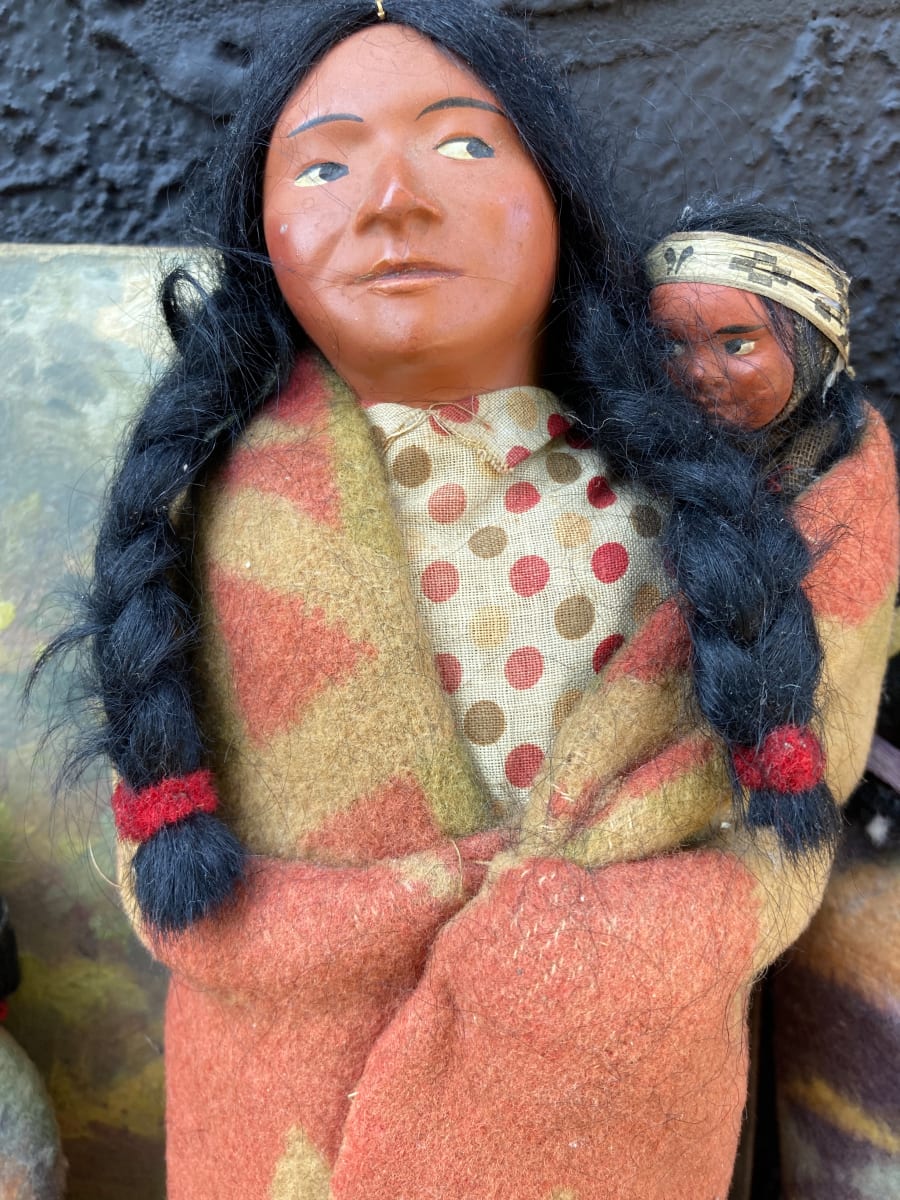 Skookum Indian doll with braids 