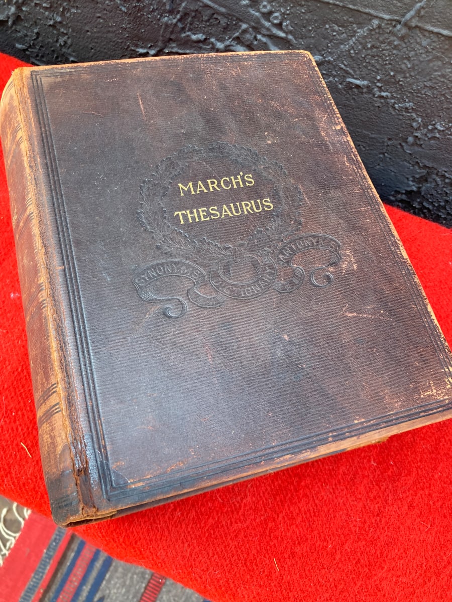 Leather bound thesaurus 