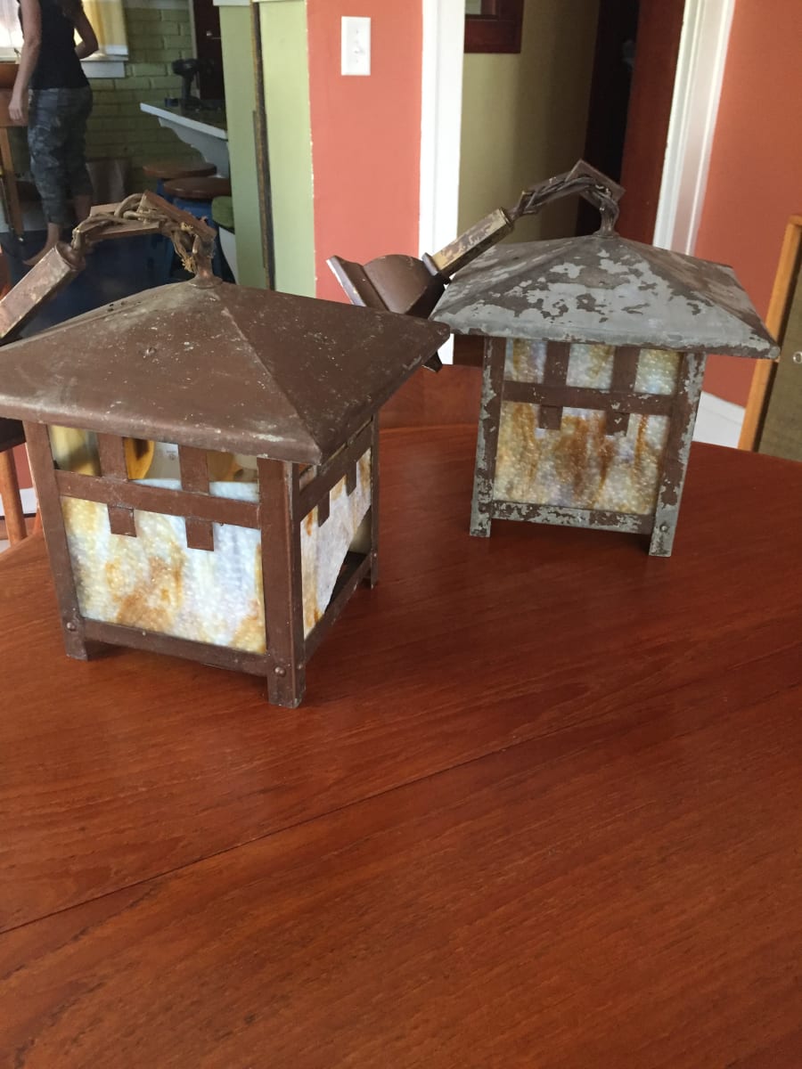 Exterior Mission lantern hanging fixture 