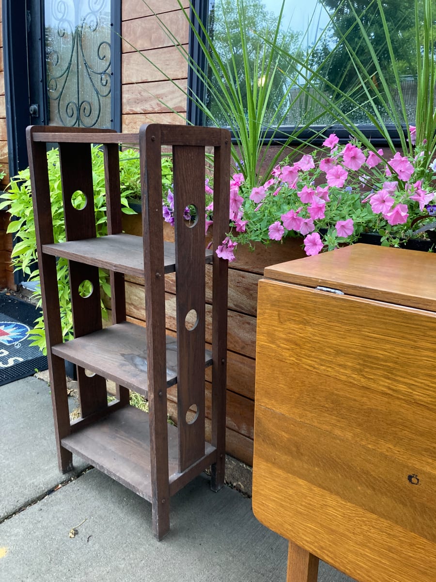 Mission oak bookcase 