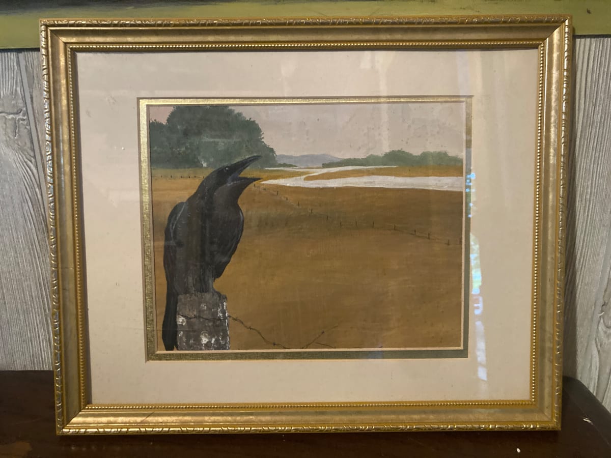 Original painting of a crow 