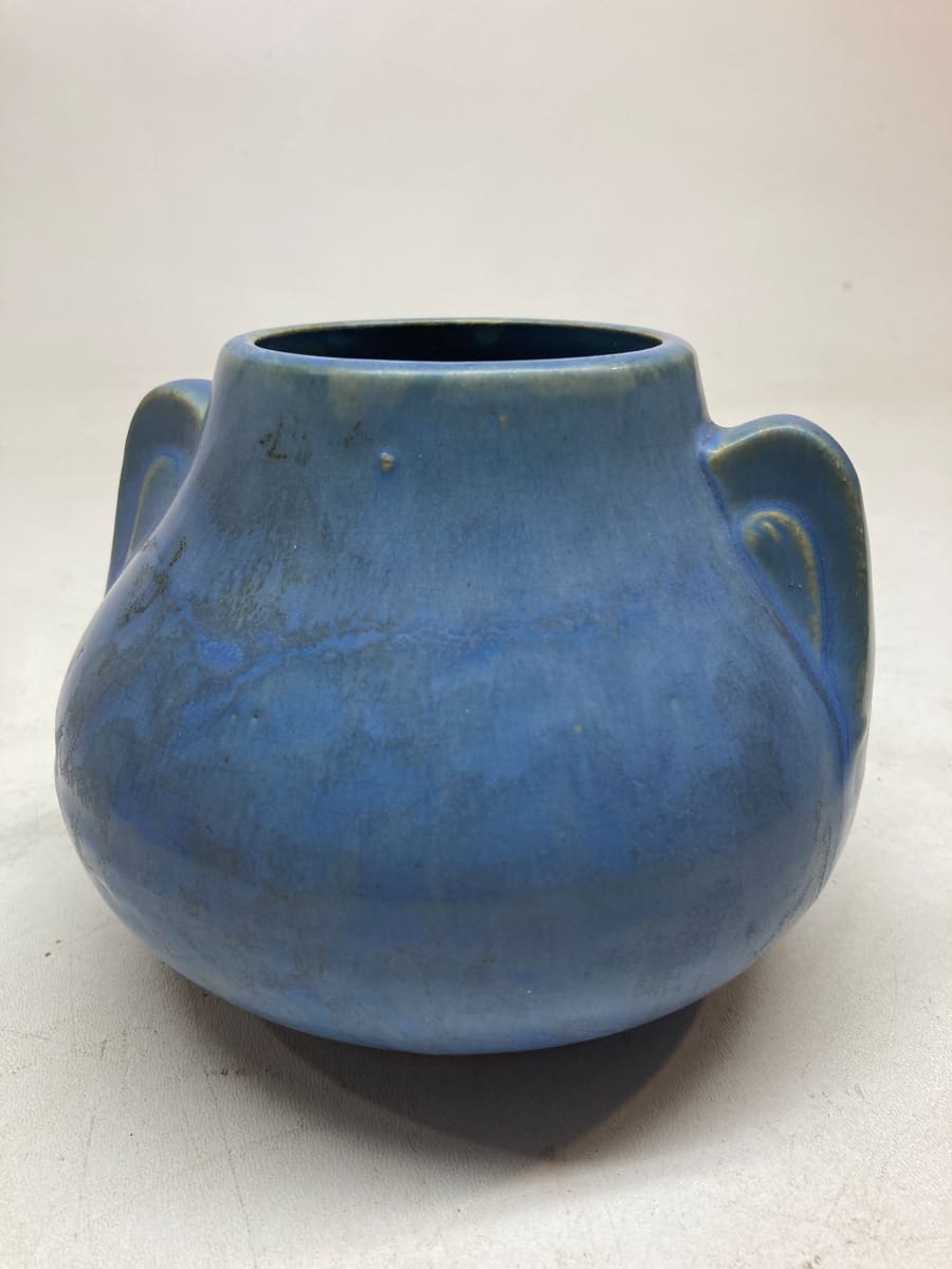 blue pottery vase 