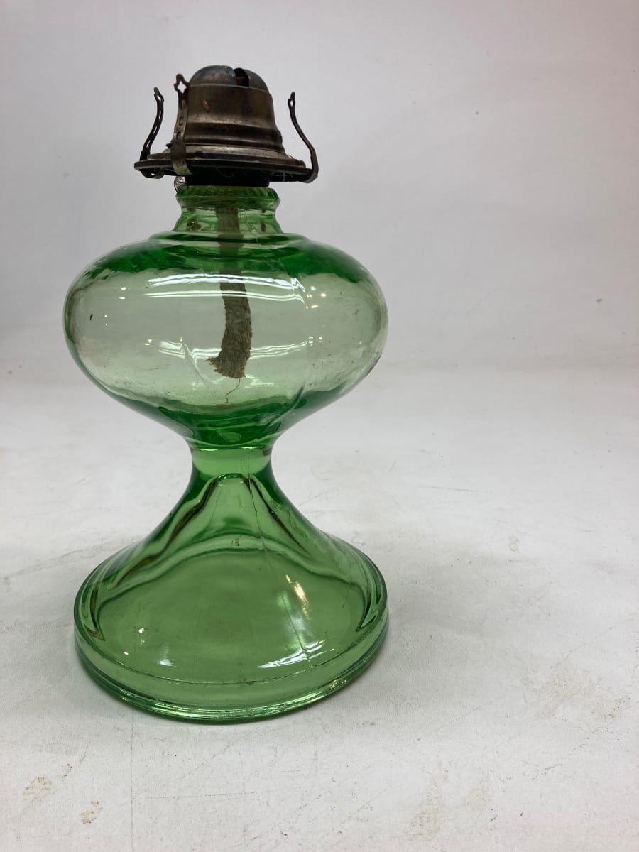 green glass kerosene 