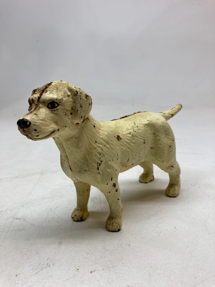 cast iron dog bank 