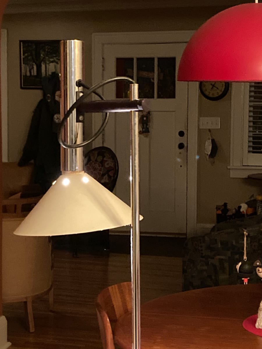 Robert Sonneman white floor spot lamp 