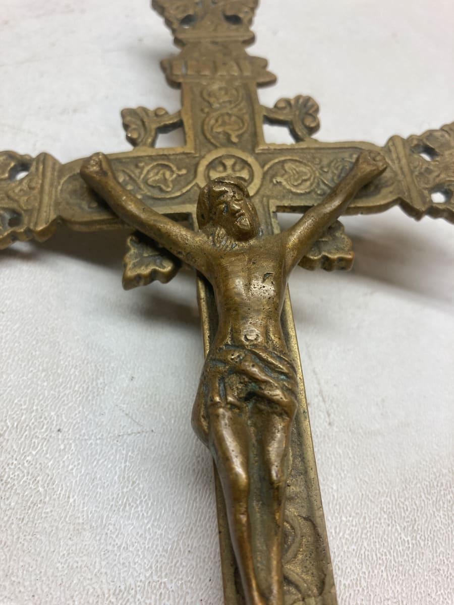 Small brass crucifix 