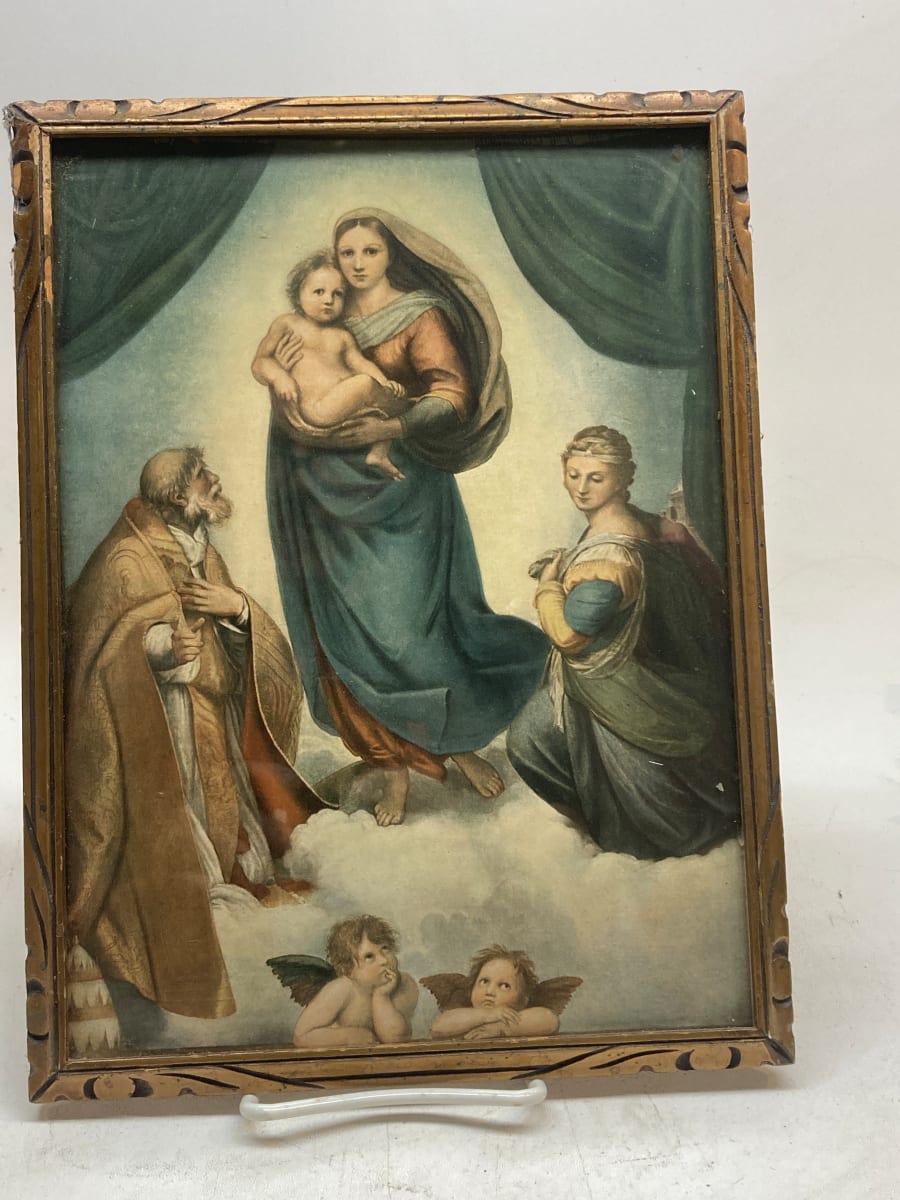 Small framed religious image 