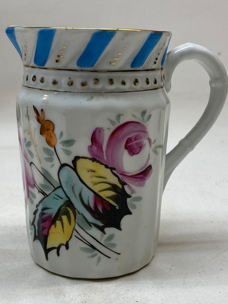 Hand painted porcelain mini pitcher 