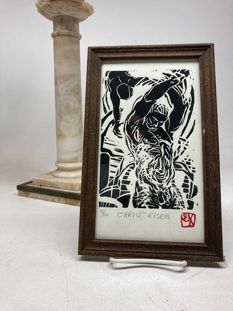 Framed Ed Knippers "Christ is Risen", Image 2.