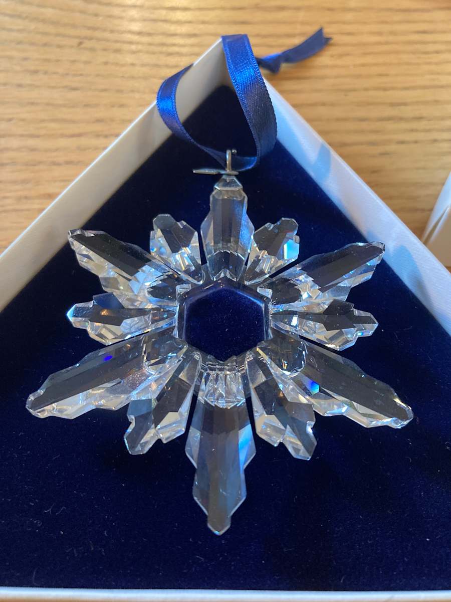 Pair of Swarovski ornaments 