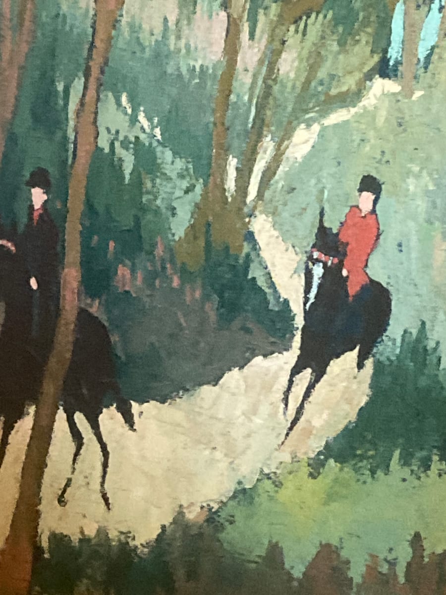 Painting of horses and riders 