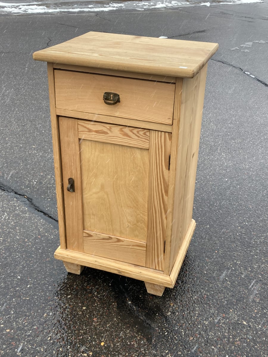 European pine nightstand 