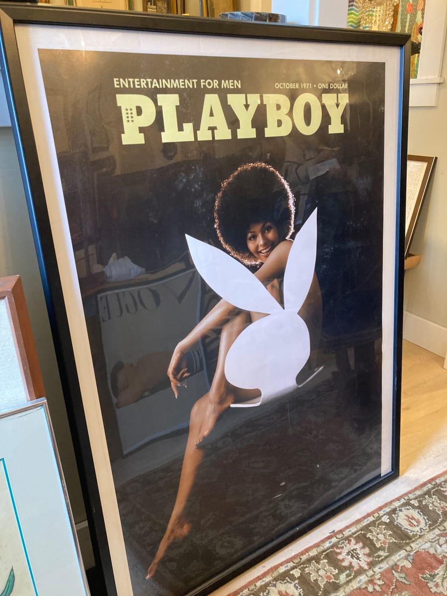 Framed Playboy poster print 