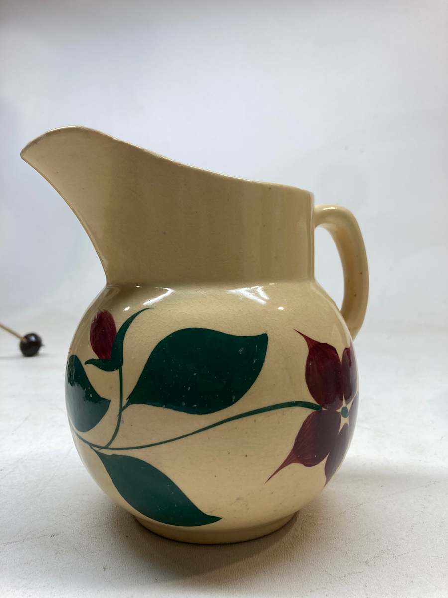 hand painted Watt pitcher 