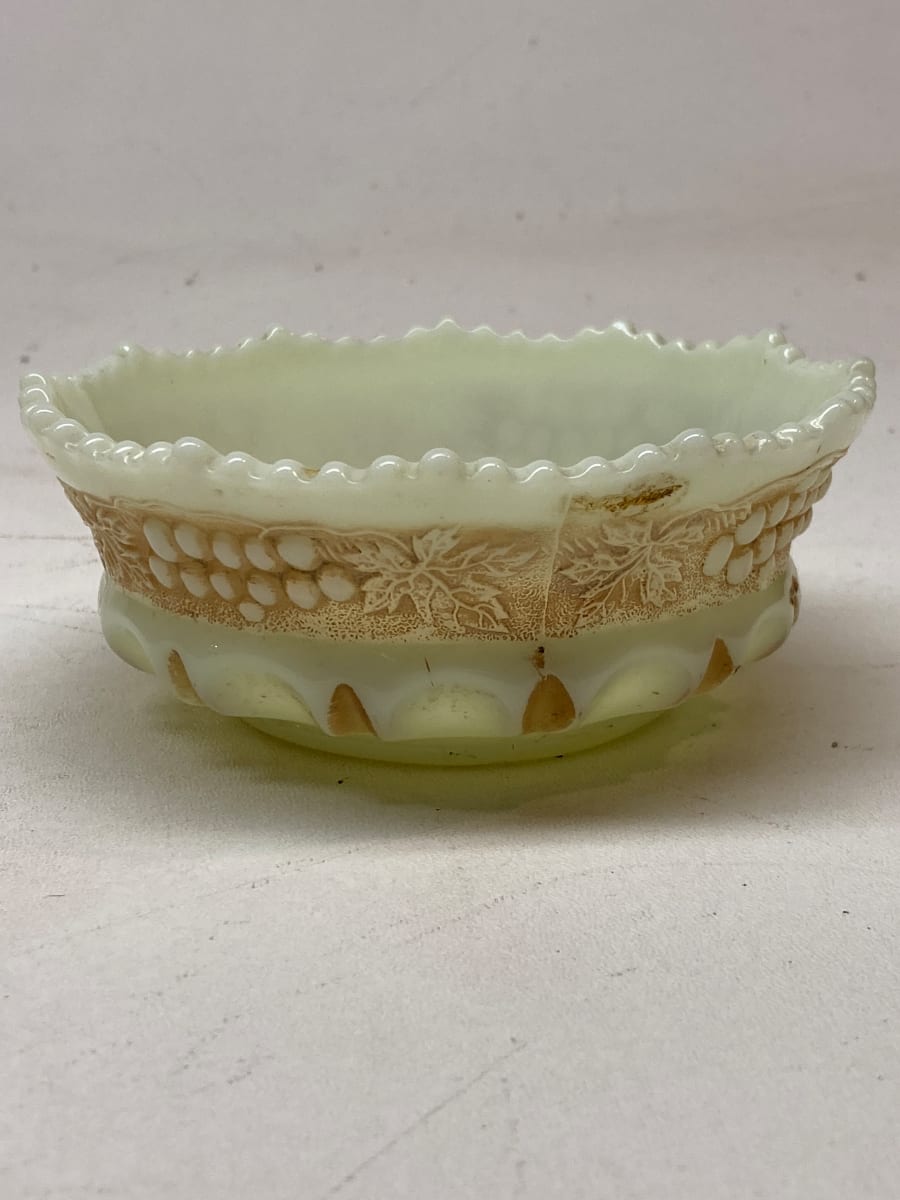Small custard glass bowl 