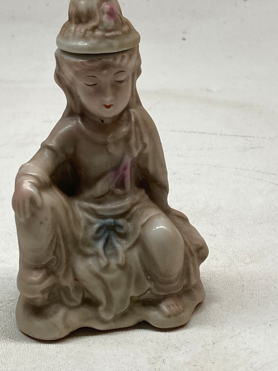 Asian female figural perfume 