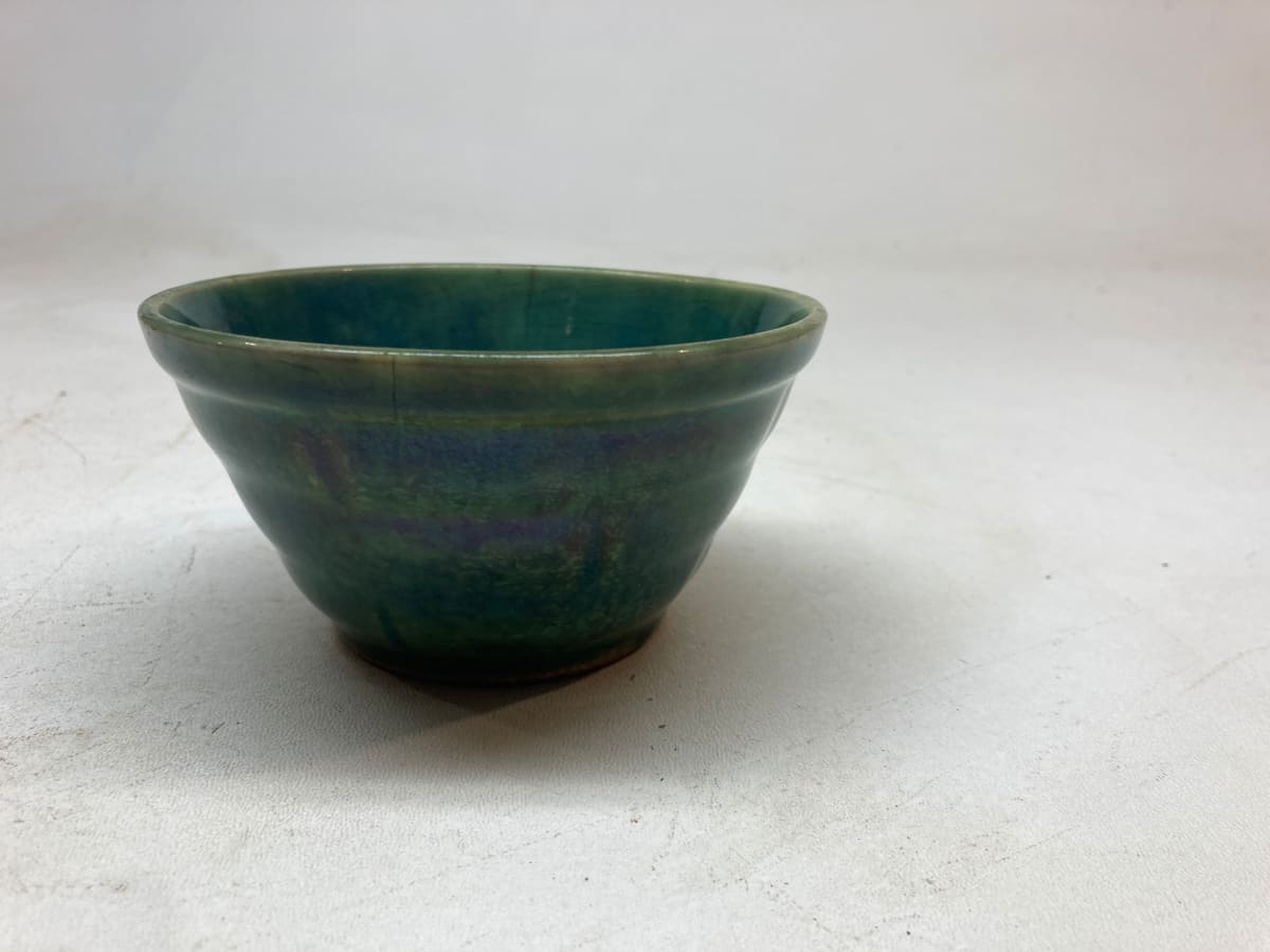 Small green pottery bowl 