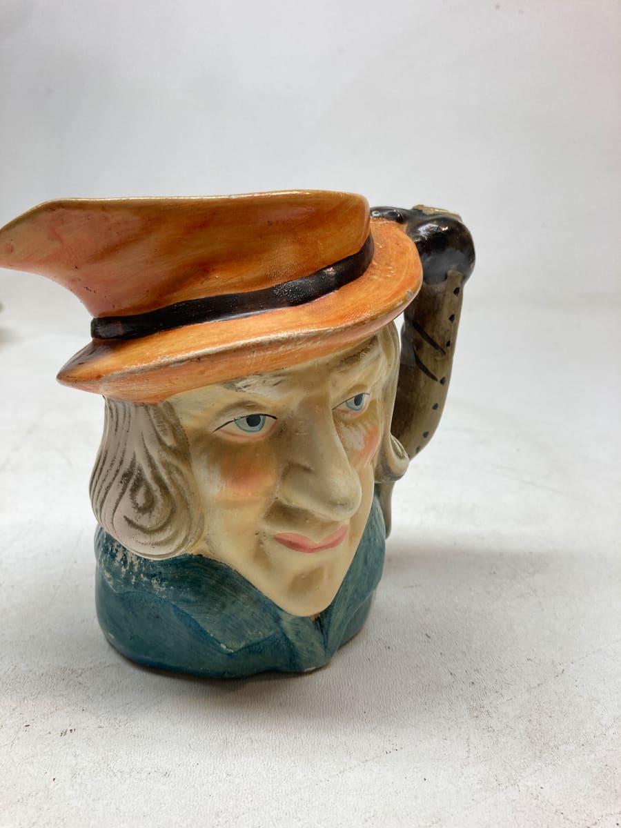 Mini pitcher figural pottery pitcher, Image 3.