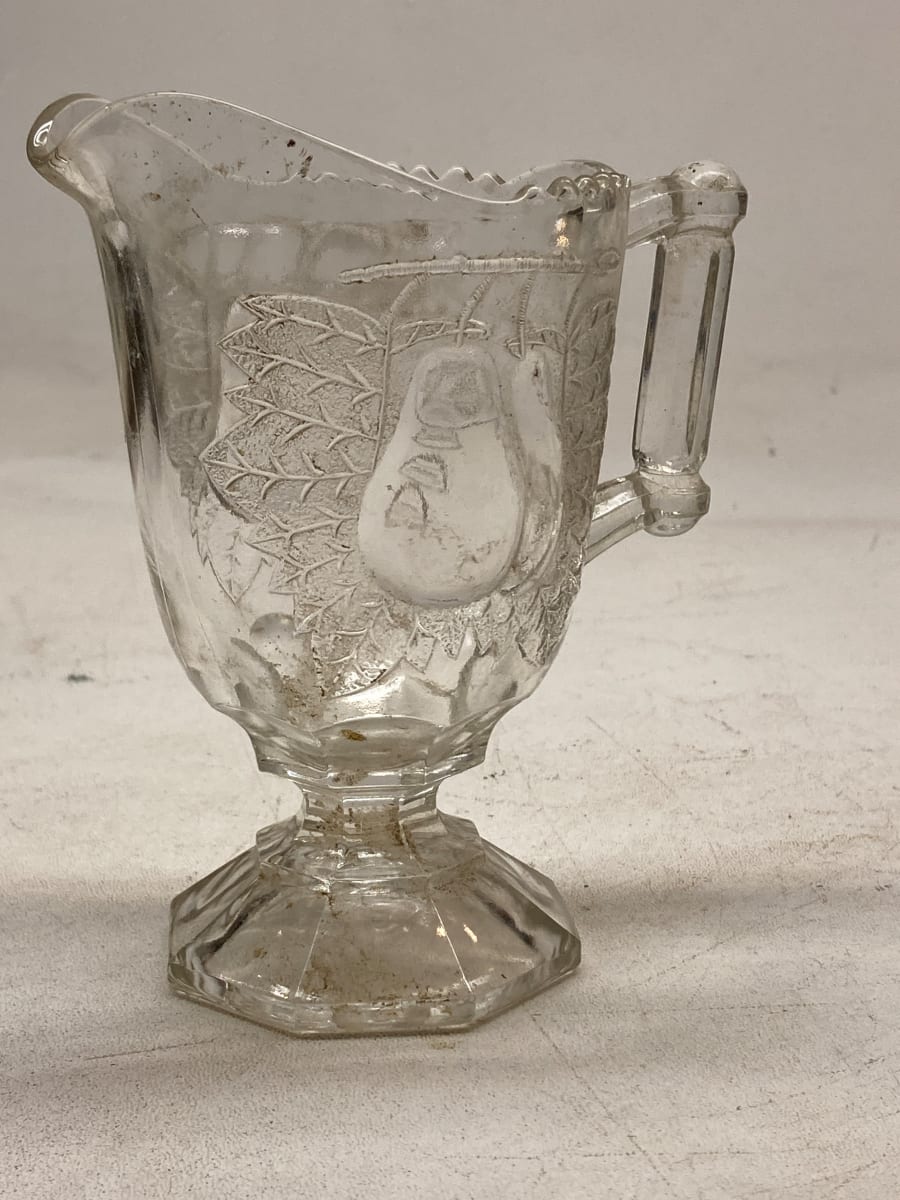 EAPG fruit glass pitcher 