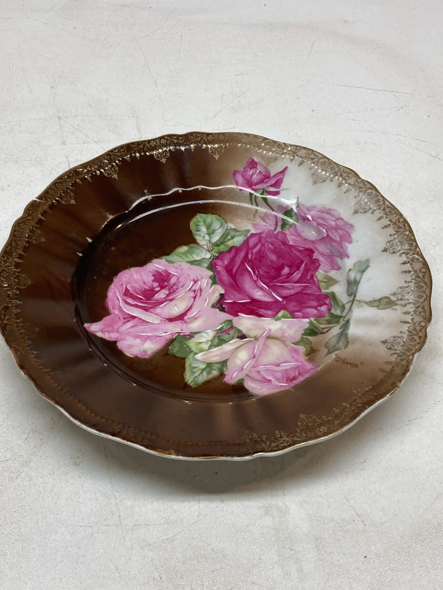 Hand painted cookie plate 