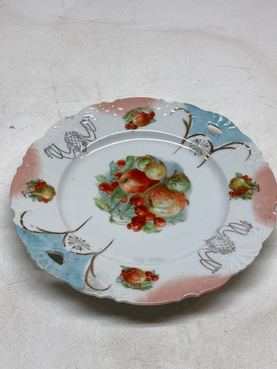Hand painted cookie plate, Image 2.