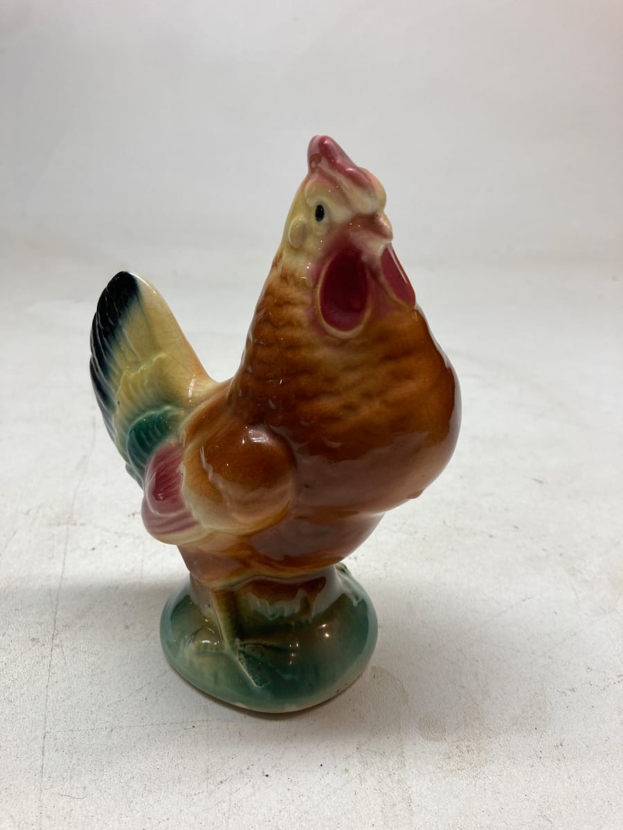 art pottery rooster 