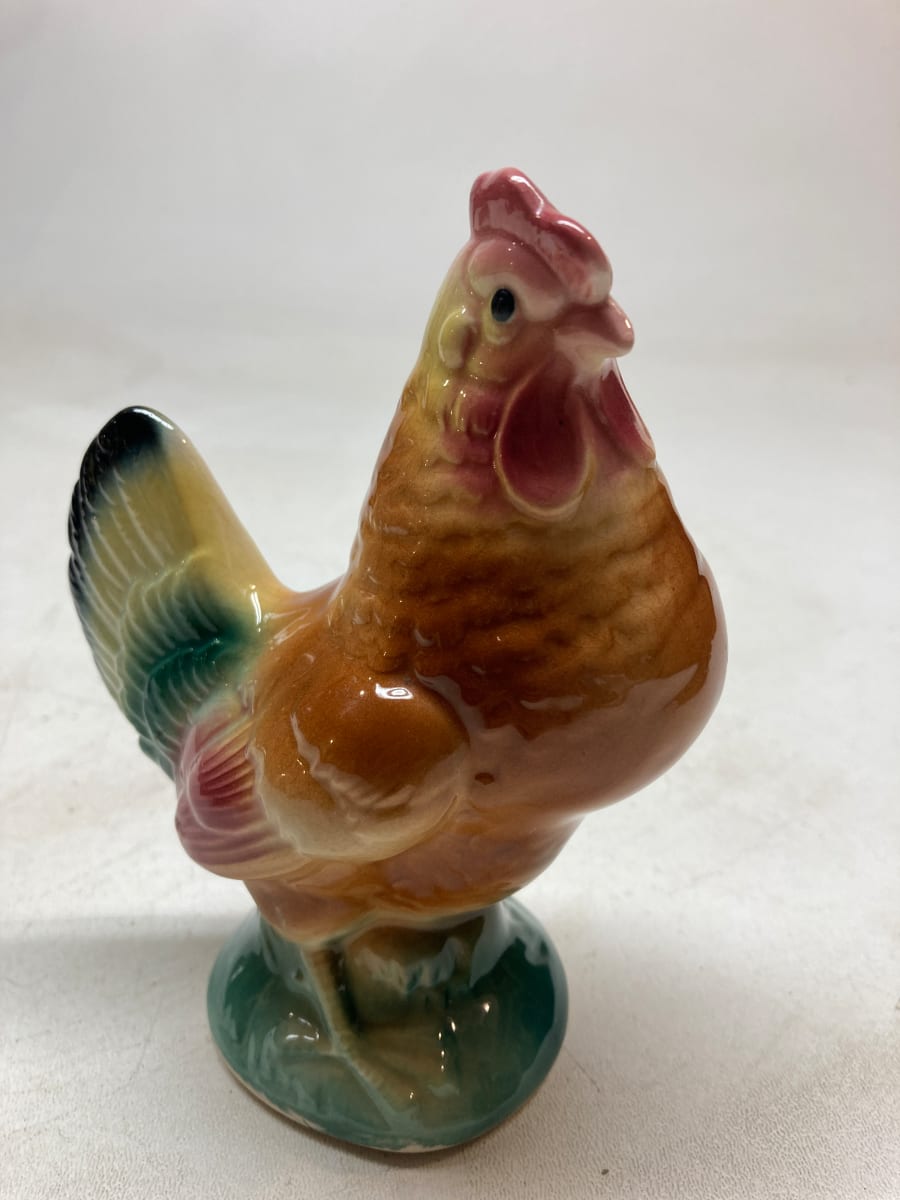 art pottery rooster 