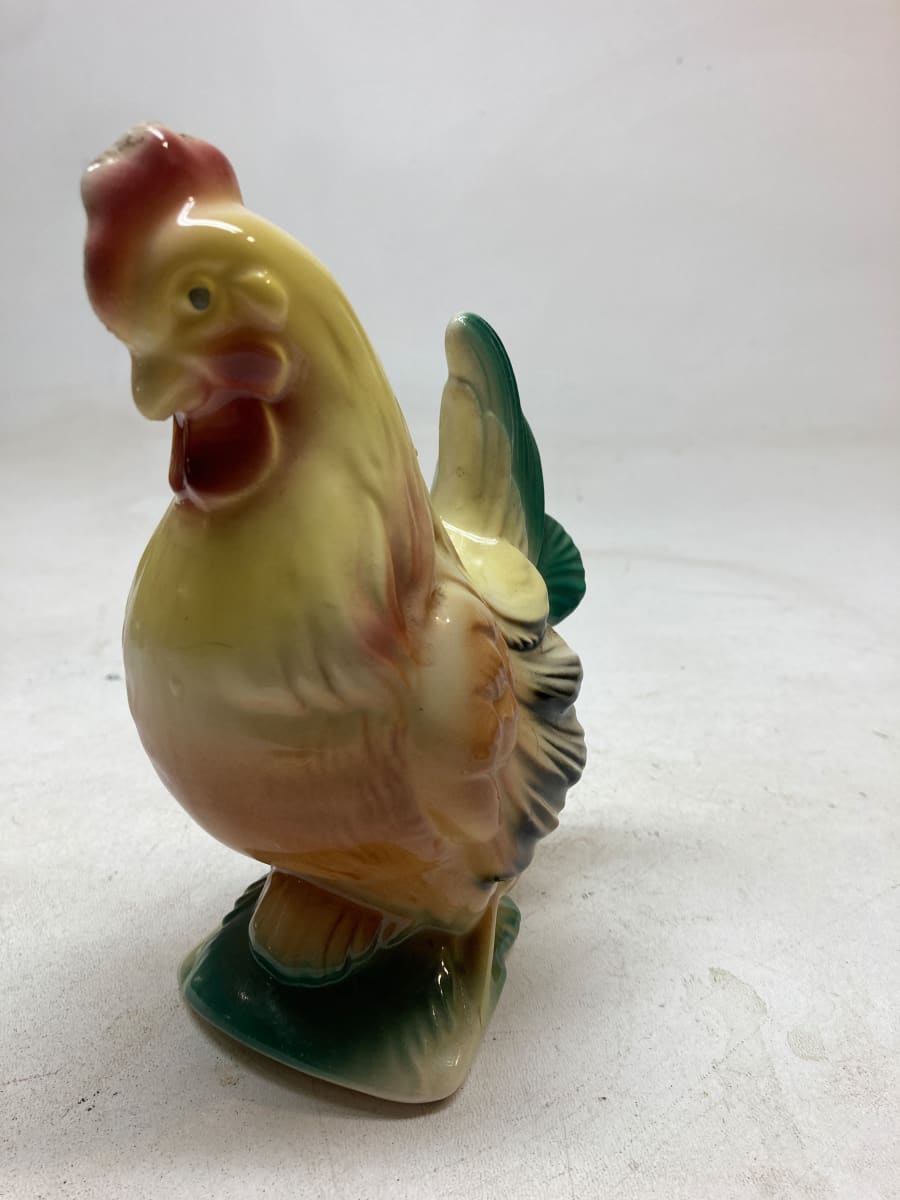 art pottery rooster 