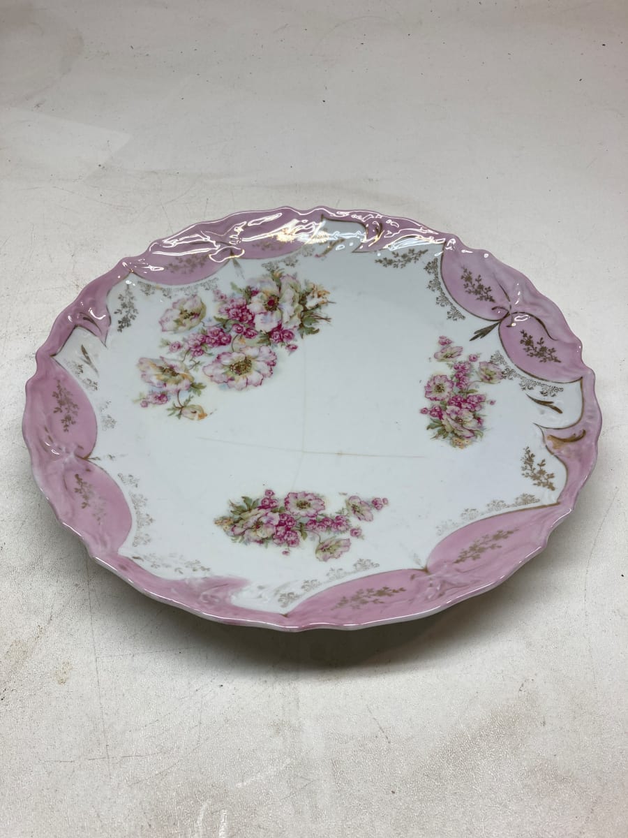 Hand painted serving plate 