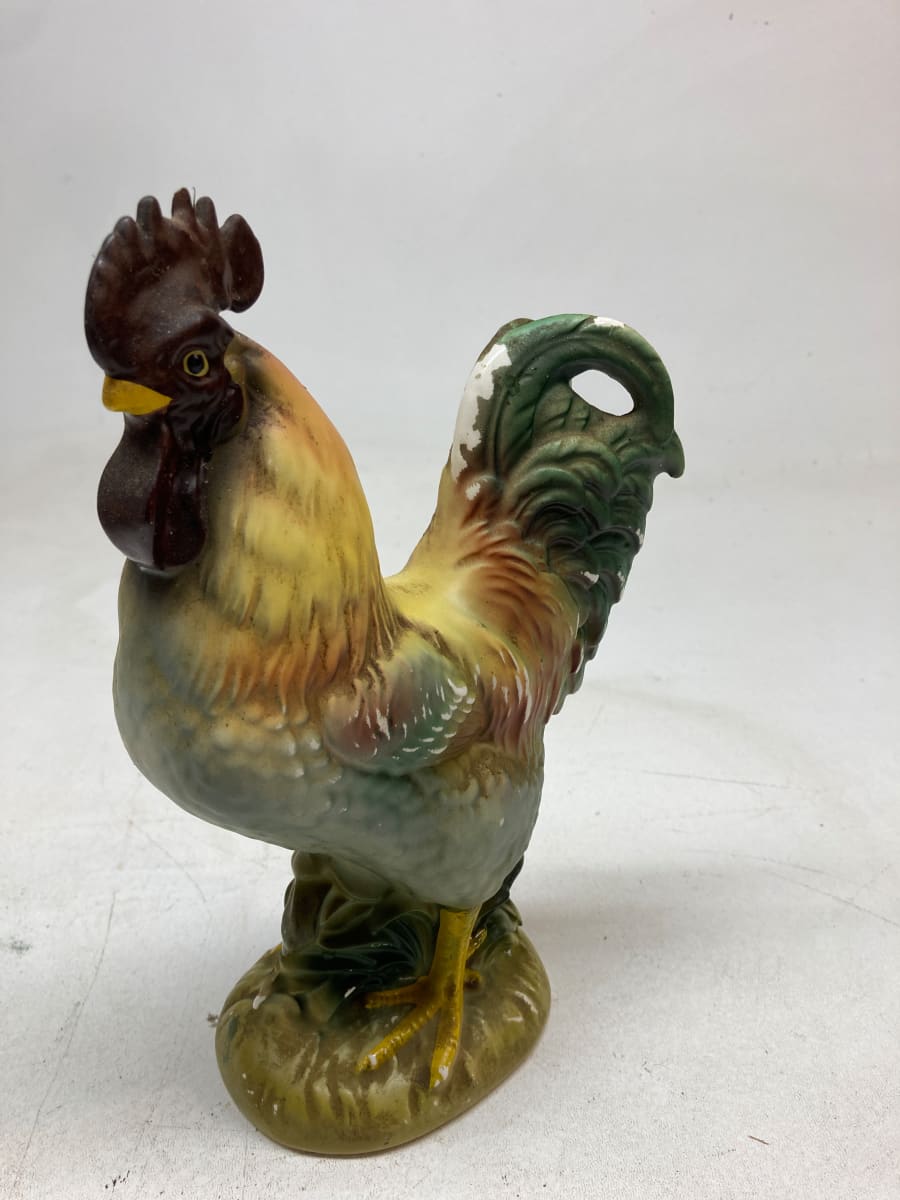 art pottery rooster 