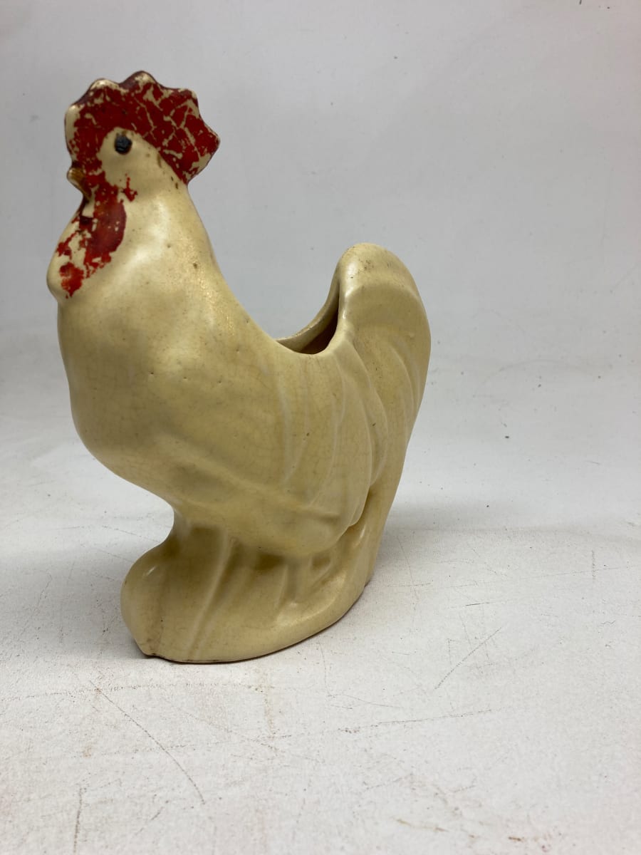 art pottery rooster 