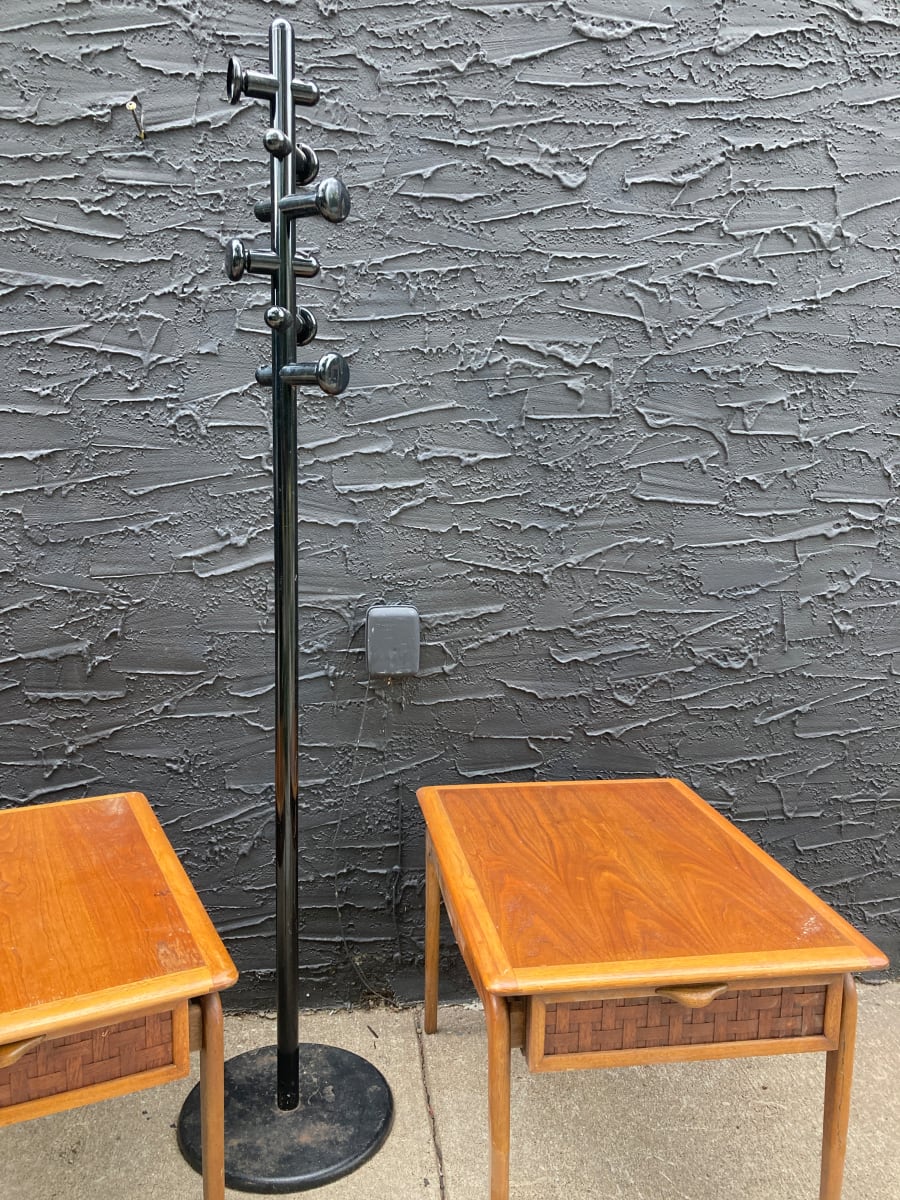 Post modern black coat tree 